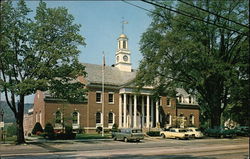 Street View of Edmond Town Hall Newtown, CT Postcard Postcard Postcard