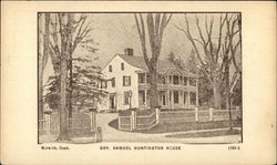 Gov. Samuel Huntington House Norwich, CT Postcard Postcard Postcard