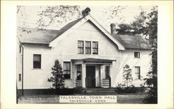 Yalesville Town Hall Connecticut Postcard Postcard Postcard