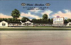 Motel Aberdeen Maryland Postcard Postcard Postcard