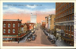 Capitol Street Looking East Jackson, MS Postcard Postcard Postcard