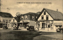 A View of the Square, South Yarmouth Cape Cod, MA Postcard Postcard Postcard