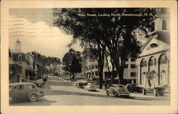 Main Street, Looking North Peterborough, NH Postcard Postcard Postcard