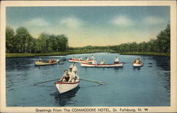 Greetings from The Commodore Hotel Postcard