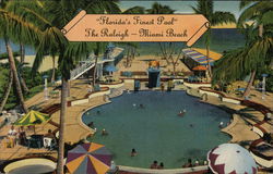 The Raleigh - Swimming Pool Postcard