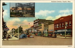 Business Section Tupelo, MS Postcard Postcard Postcard