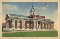 City Hall Somerville, MA Postcard Postcard Postcard