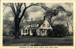 Residence of Miss Letitia Carlin Postcard