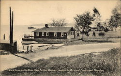 Here British Marines Landed in 1814 and Destroyed Shipping Postcard