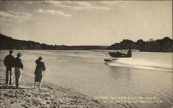 Dufford Sea Plane Base on Conn. River Postcard