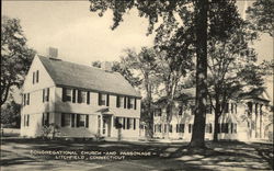 Congregational Church and Parsonage Litchfield, CT Postcard Postcard Postcard