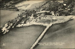 Aerial View of Pavilion, Rocky Neck State Park East Lyme, CT Postcard Postcard Postcard