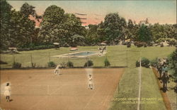 Outdoor Sports at Happy Acres Postcard