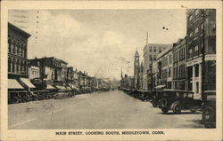 Main Street Looking South Postcard