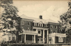 Alpha Delta Phi, Wesleyan University Middletown, CT Postcard Postcard Postcard