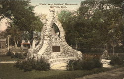 World War Soldiers' Monument Postcard