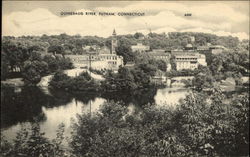 Bird's Eye View of Quinebaug River Putnam, CT Postcard Postcard Postcard