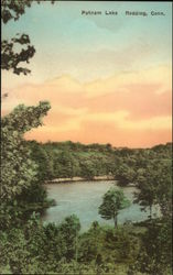 Scenic View of Putnam Lake Redding, CT Postcard Postcard Postcard