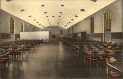 Main Dining Room, Veterans Home and Hospital Postcard