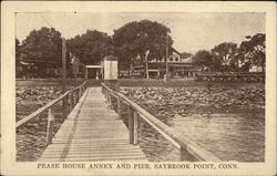 Pease House Annex and Pier Saybrook Point, CT Postcard Postcard Postcard