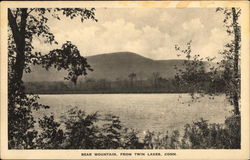 Scenic Water View of Bear Mountain Twin Lakes, CT Postcard Postcard Postcard