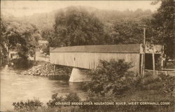 Covered Bridge over the Housatonic River Postcard