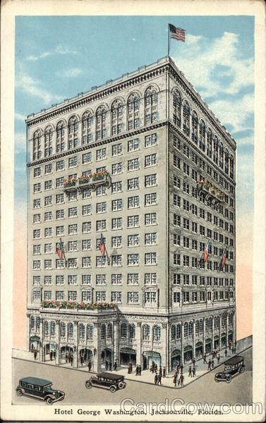 Hotel George Washington Jacksonville, FL Postcard