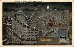 Cyclone at Night Postcard