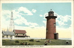 East Chop Light, General View Oak Bluffs, MA Postcard Postcard Postcard