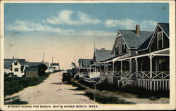 Street Along the Beach Postcard