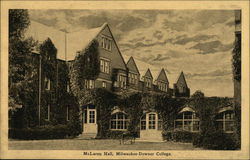 Milwaukee-Downer College - McLaren Hall Wisconsin Postcard Postcard Postcard