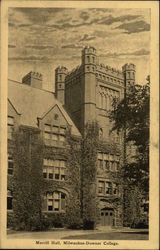 Milwaukee-Downer College - Merrill Hall Postcard