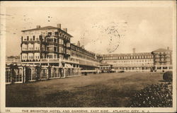 Brighton Hotel and Gardens, East Side Postcard