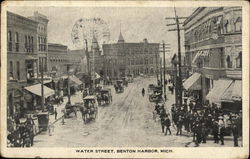 Water Street Benton Harbor, MI Postcard Postcard Postcard