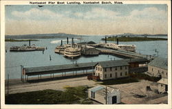 Nantasket Pier Boat Landing Nantasket Beach, MA Postcard Postcard Postcard