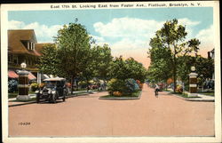 East 17th Looking East from Foster Ave., Flatbush Brooklyn, NY Postcard Postcard Postcard