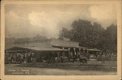 Market Coaticook, QC Canada Quebec Postcard Postcard Postcard