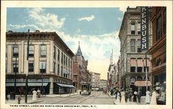 Third Street, Looking North from Broadway Postcard