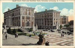 Columbia University - South Court, Kent and Hamilton Halls New York, NY Postcard Postcard Postcard