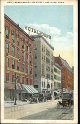 Hotel Bond and Asylum Street Hartford, CT Postcard Postcard Postcard