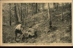 A Surveying Party in the Field Postcard