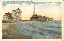 U.S. Coast Guard Station Salisbury Beach, MA Postcard Postcard Postcard