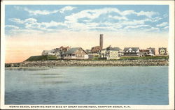 North Beach showing North Side of Great Boar's Head Hampton Beach, NH Postcard Postcard Postcard