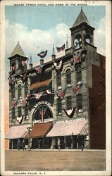 Moose Tower Hotel and Home of the Moose Postcard