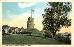 Prospect Hill Tower Somerville, MA Postcard Postcard Postcard