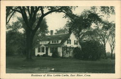 Residence of Miss Leticia Carlin Postcard