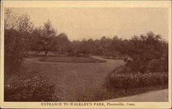 Entrance to Walkley's Park Postcard