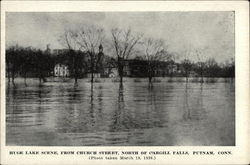 Huge Lake Scene Putnam, CT Postcard Postcard Postcard