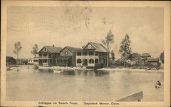 Cottages on Beach Front Saybrook Manor, CT Postcard Postcard Postcard