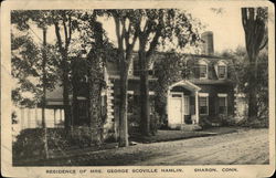 Residence of Mrs. George Scoville Hamlin Sharon, CT Postcard Postcard Postcard